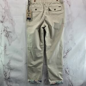 Chubbies Pants Mens Beige Khakinators Originals Stretch Twill Chino Cotton
